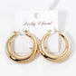 Chunky Dome Hoop Earrings