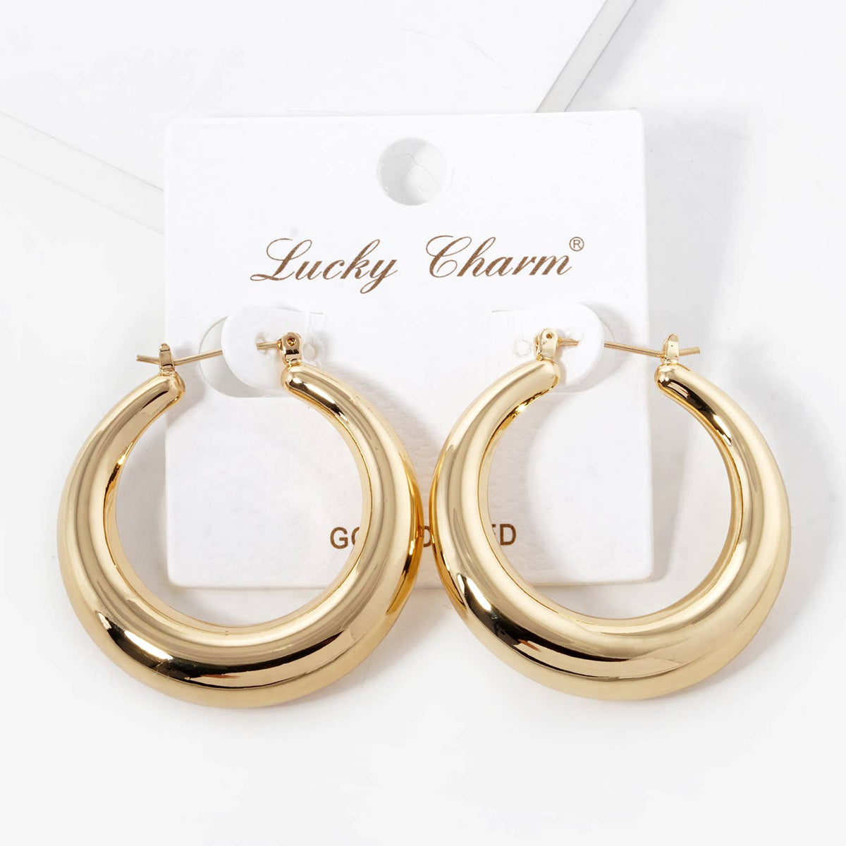 Chunky Dome Hoop Earrings