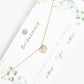Dainty Cubic Zirconia Cushion Halo Bridesmaid Necklace