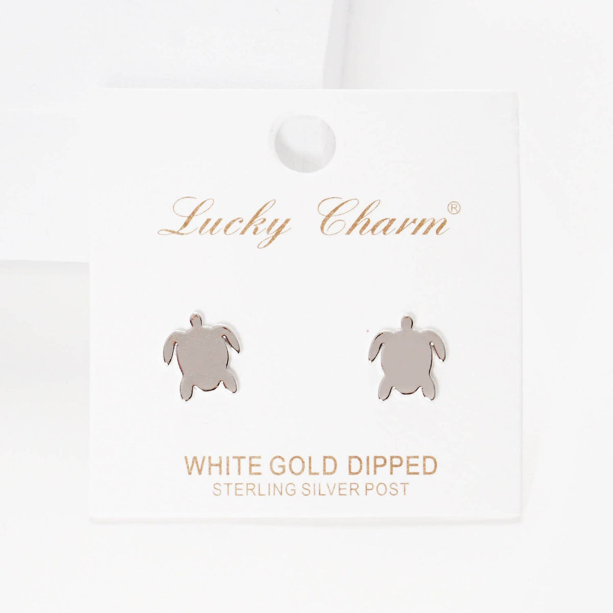 Gold Plated Turtle Stud Earrings