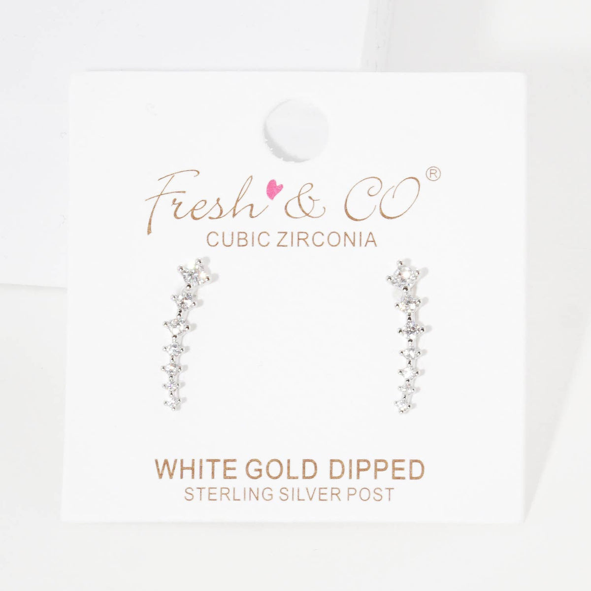 Cubic Zirconia Ear Crawlers