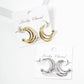 Triple Strand Hoop Earrings