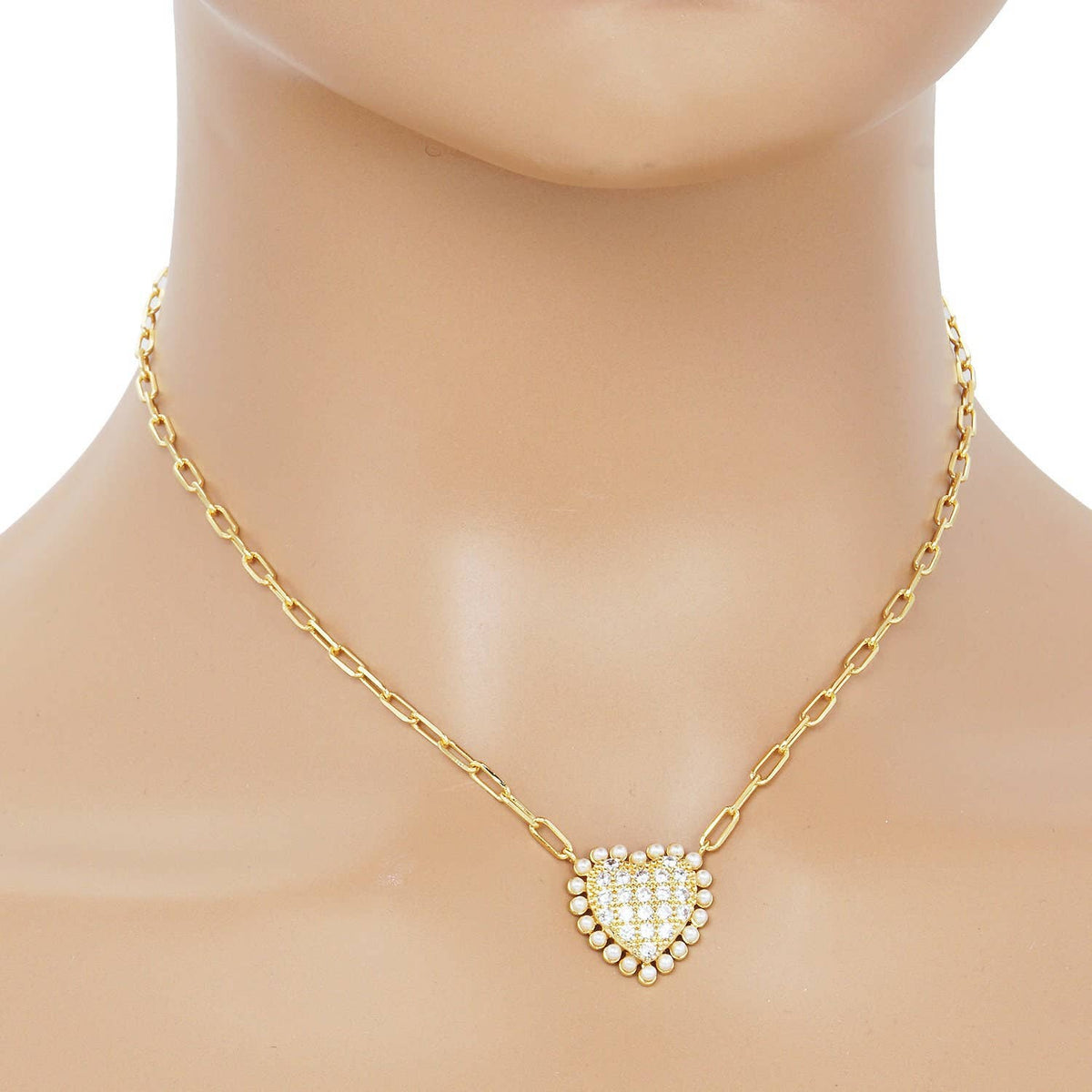 Freshwater Pearl Outline Necklace