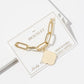 Clover Charm Dual-Chain Magnetic Bracelet