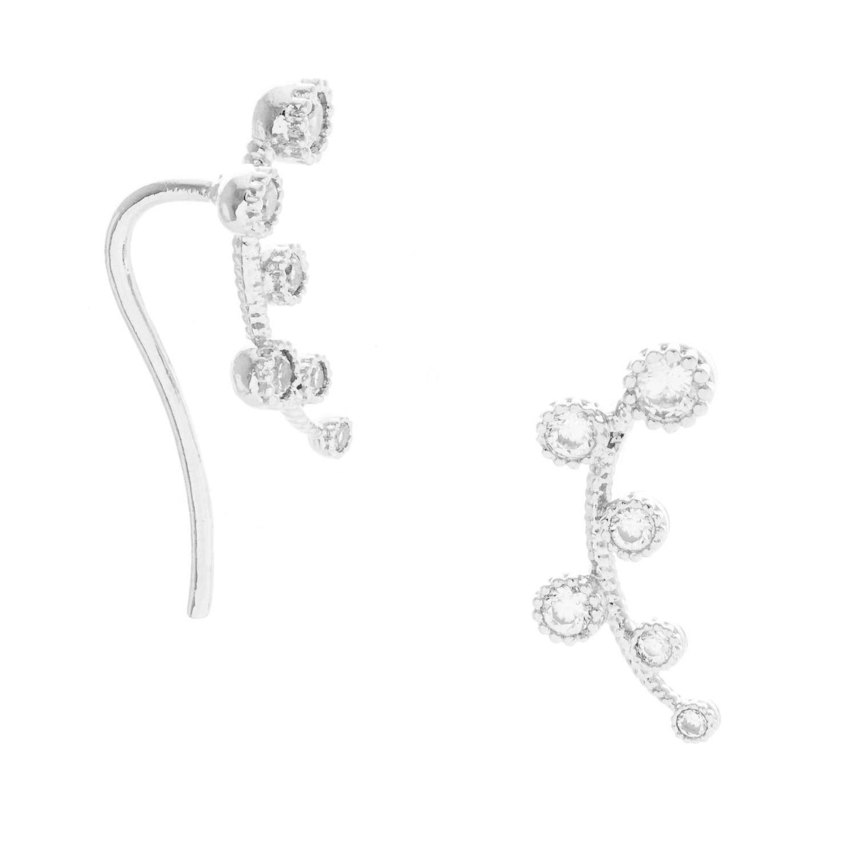 Cubic Zirconia Ear Crawlers