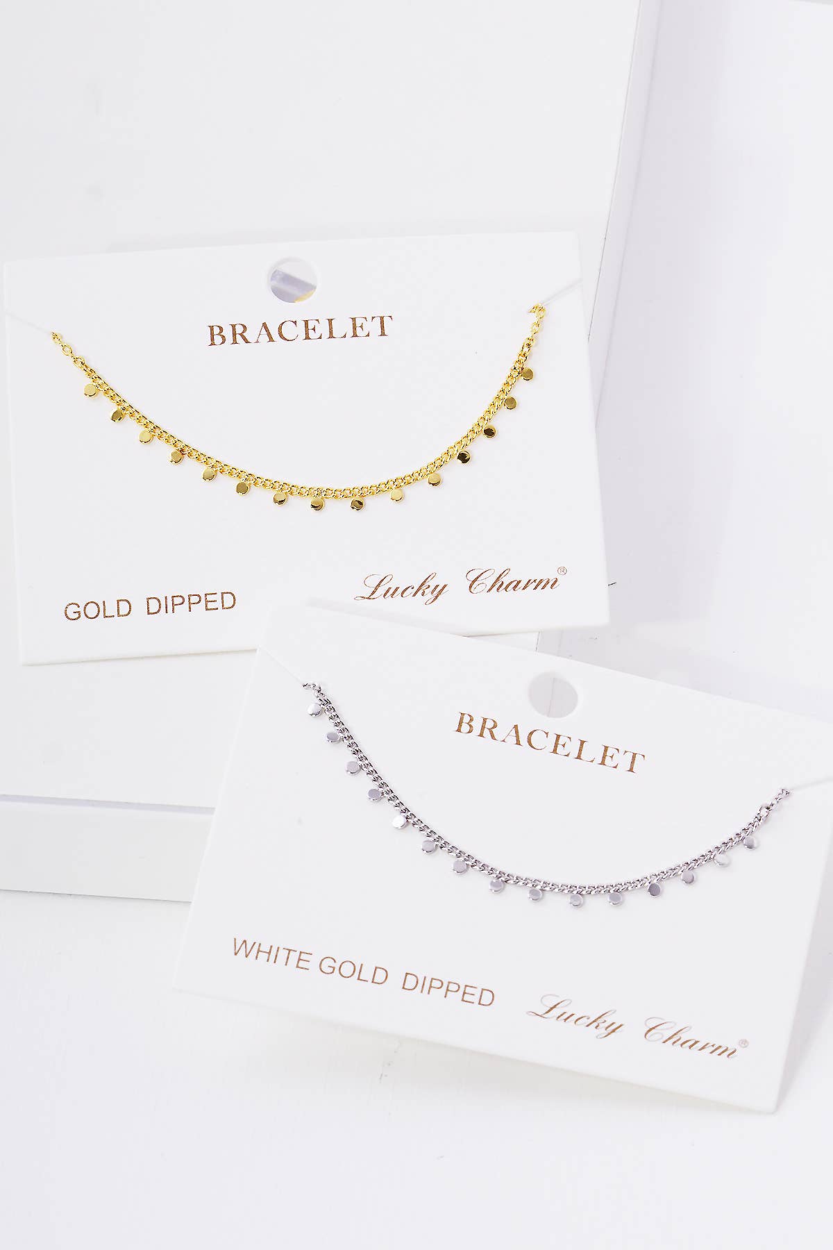 Minimalist Dainty Coin Charm Bracelet