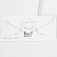 Gold Plated Dainty Butterfly Charm Necklace