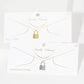 Gold Plated Love Lock Necklace