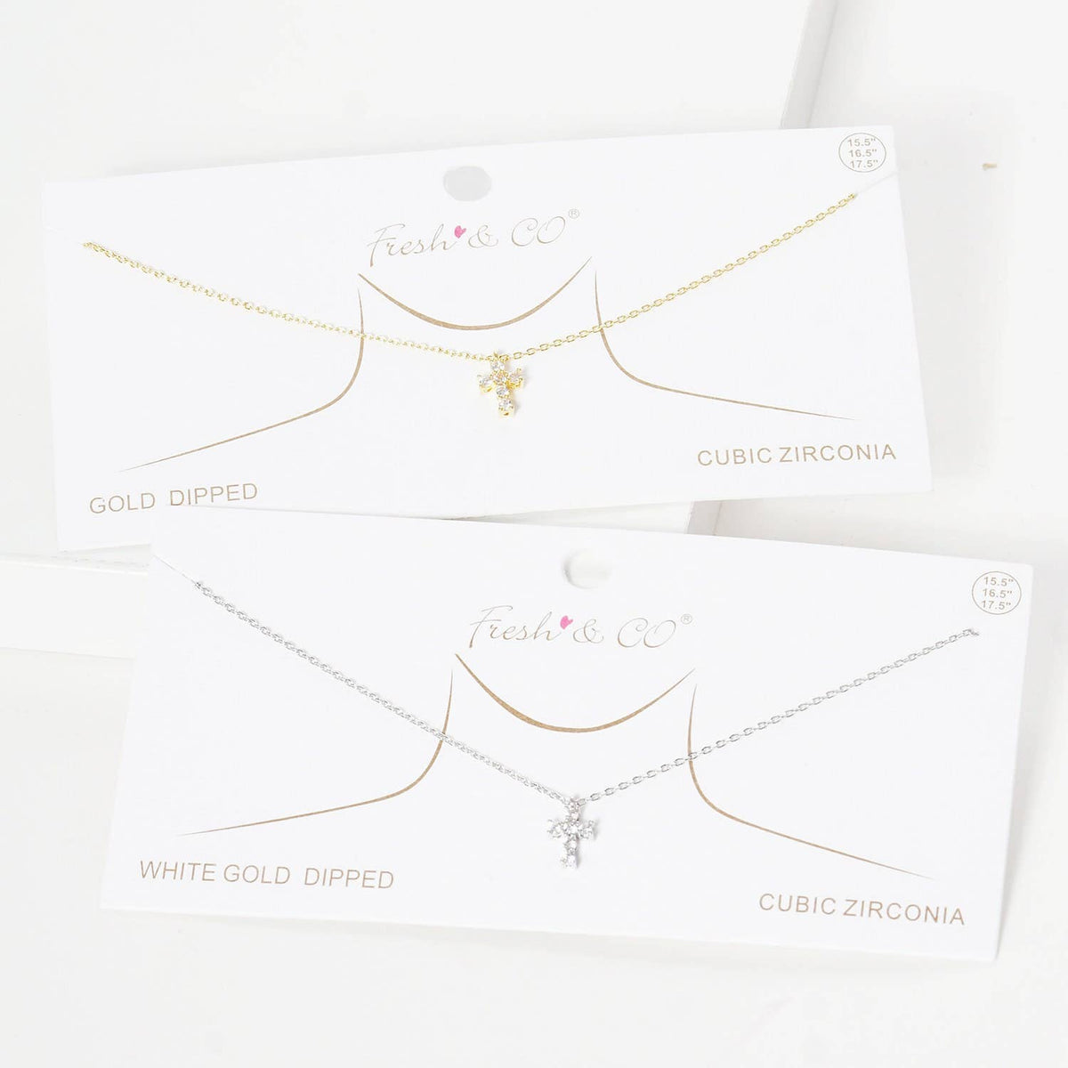 Gold Plated Tiny Cross Charm Necklace