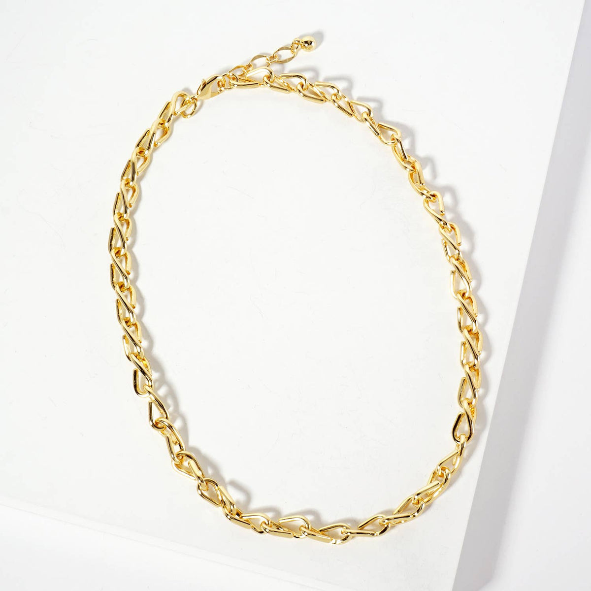 Polished Brass Chain Necklace