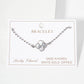 Dainty Gold Dipped Initial Clover Bracelet