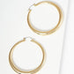 Gold Plated Thin Hoop Earrings