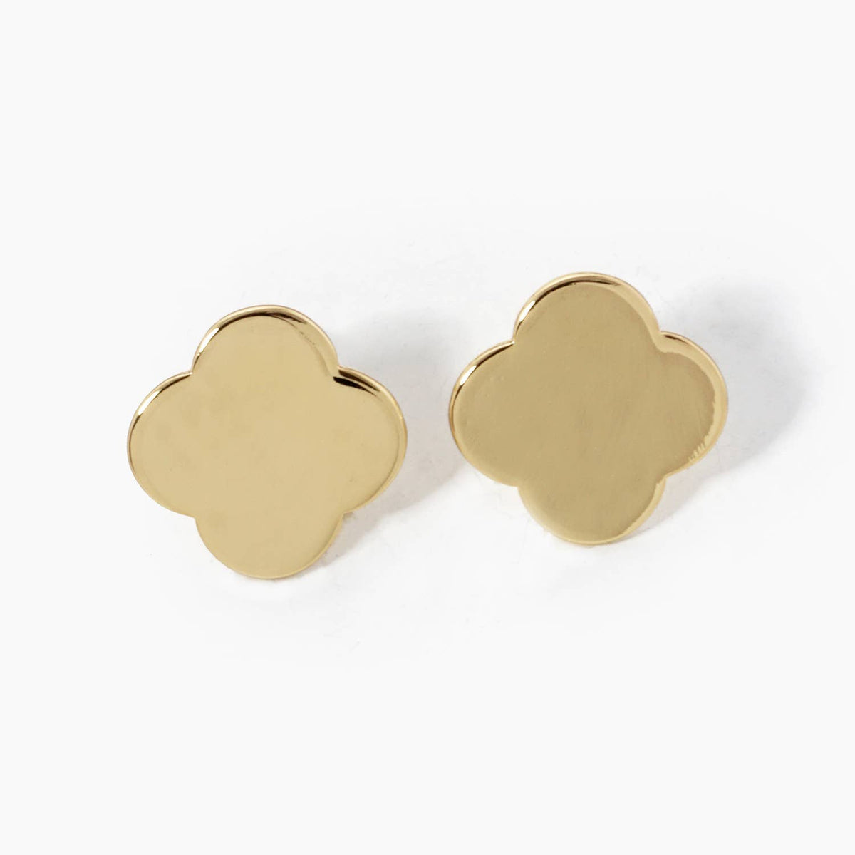 Minimalist Clover Stud Earrings