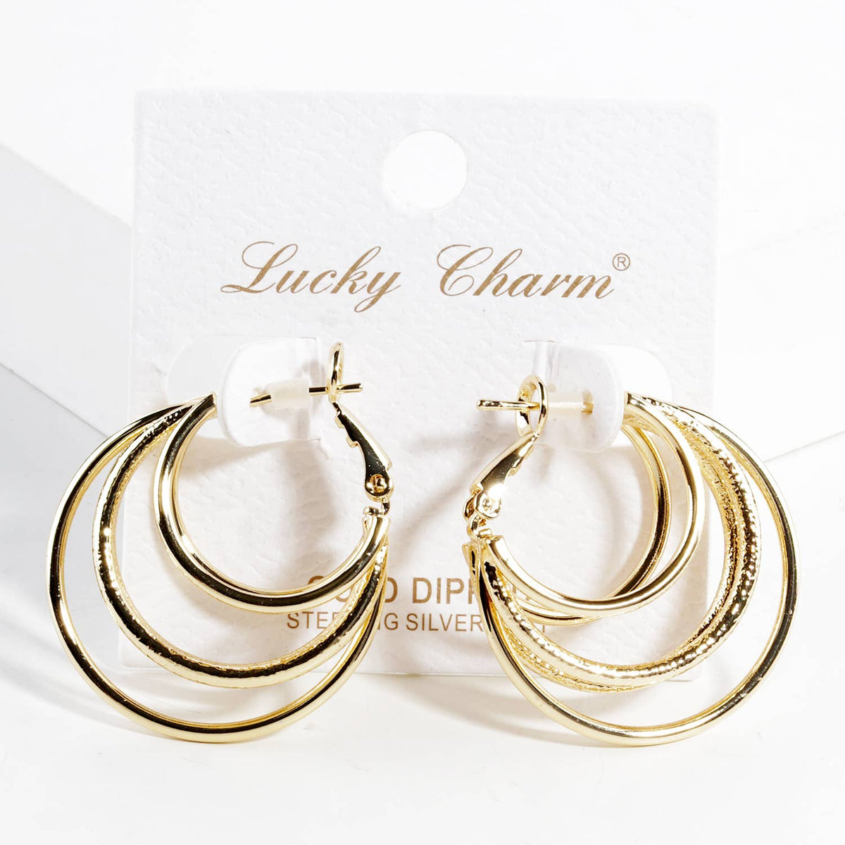 Multi-Strand Hoop Earrings