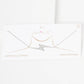 Gold Plated Sideway Lightning Bolt Necklace