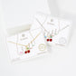 Summer Fruit Series: Dainty Cherry Drop Anklet