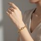 Mixed Texture U-Link Chain Bracelet