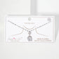 Botanical-Theme Upside-Down Tulip Design Necklace