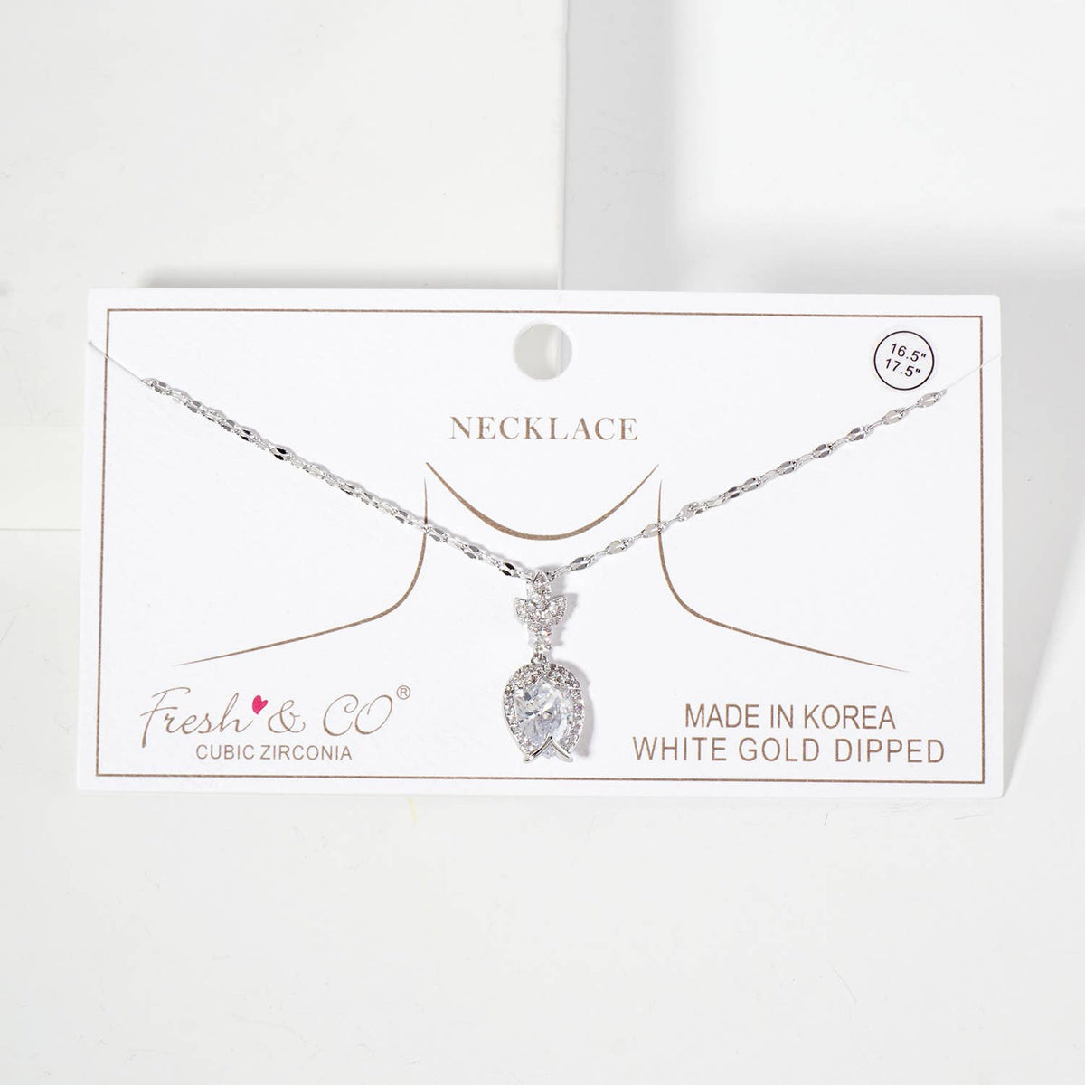 Botanical-Theme Upside-Down Tulip Design Necklace