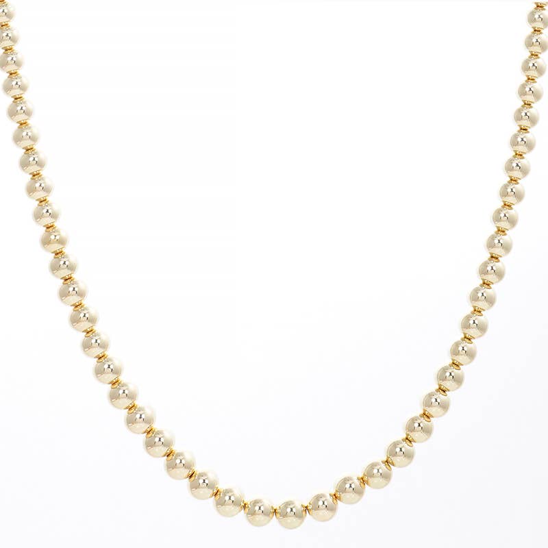 Gold Plated Bold Bead Necklace