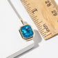 Birthstone Dangle Earrings – Gold-Dipped Octagon Cubic