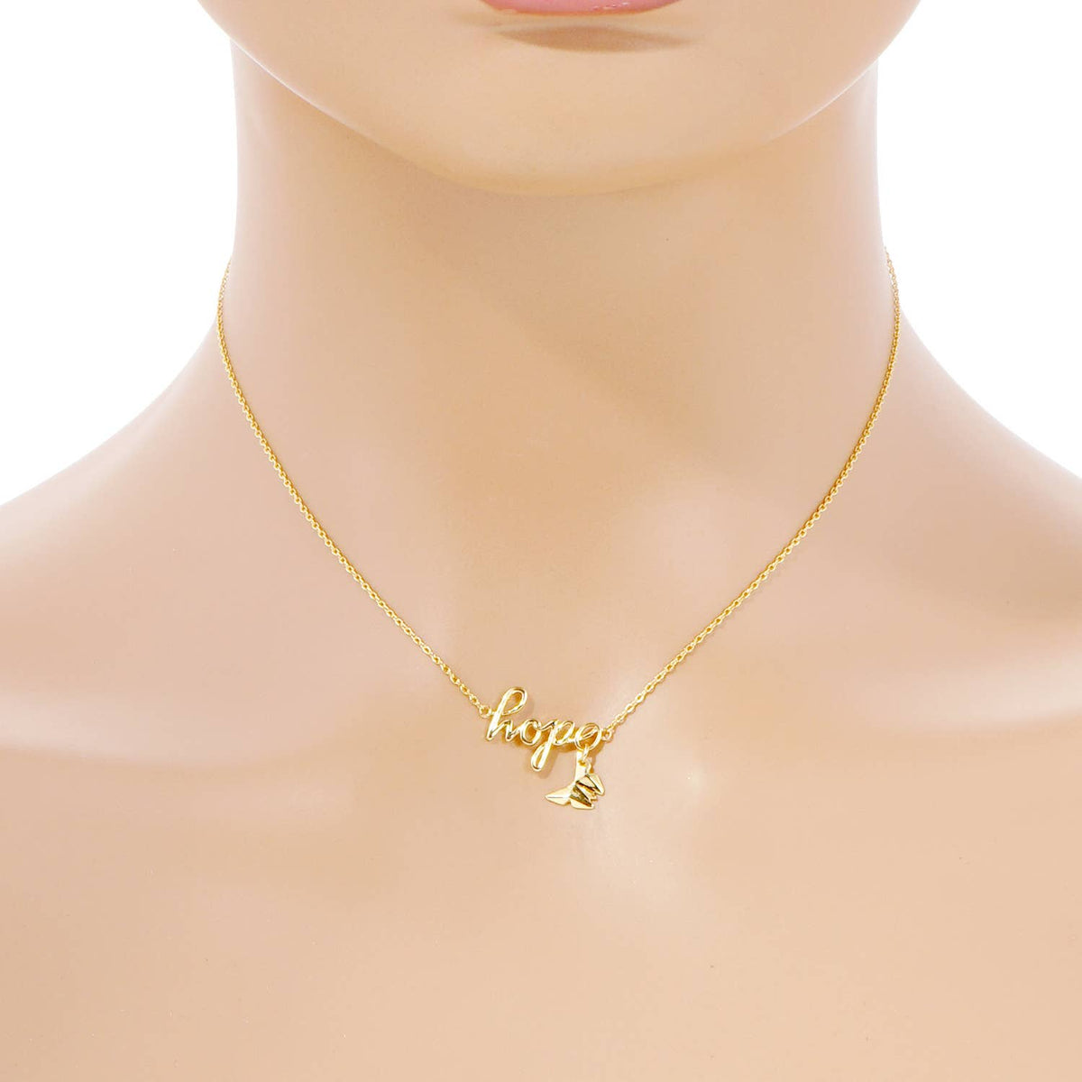 Gold Plated Hope Necklace