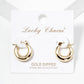 Chunky Dome Huggie Hoop Earrings