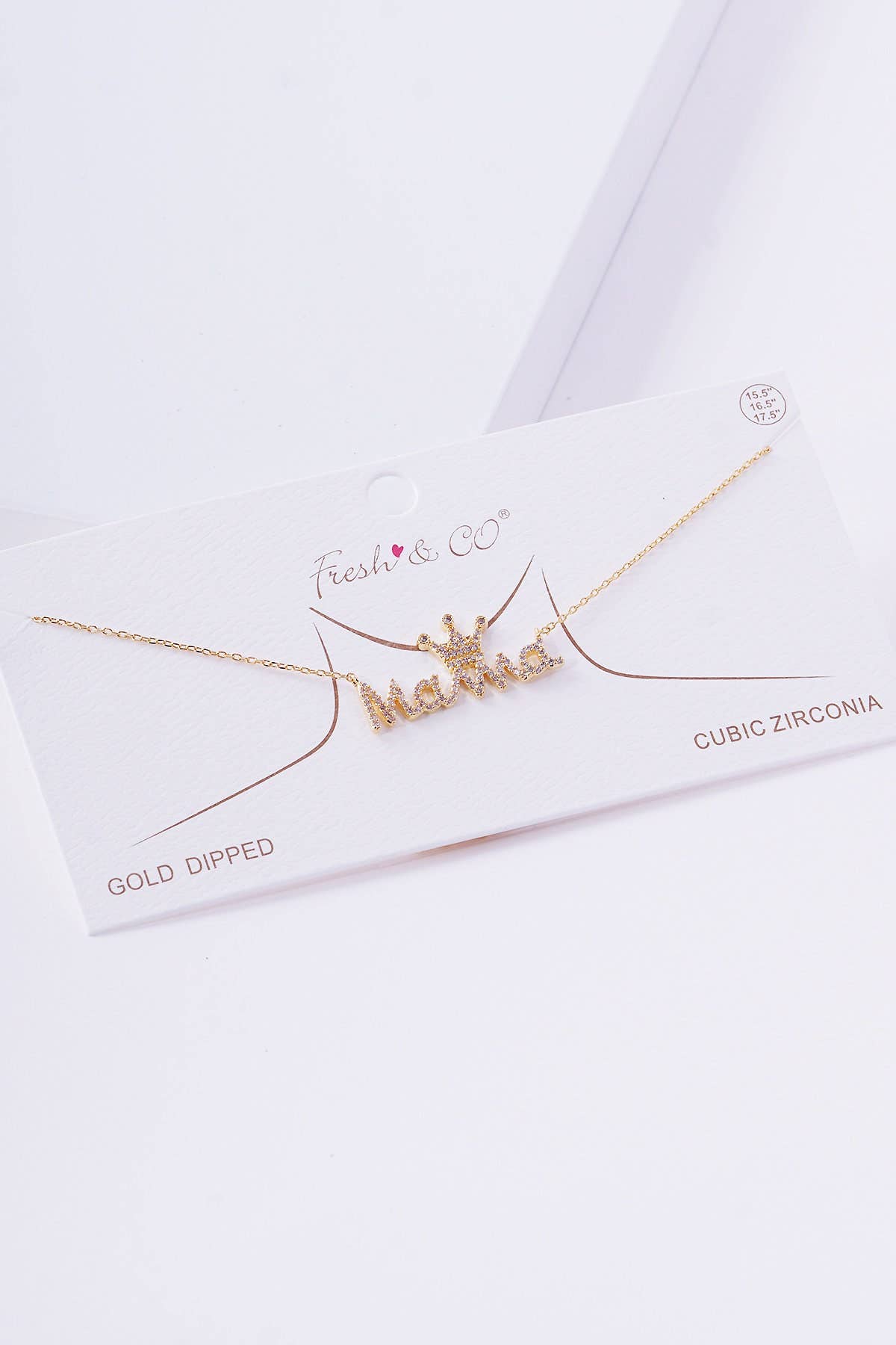 Gold Cubic Queen Mama Necklace