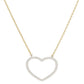 Gold Open Heart Necklace