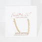 Gold Plated Tiny Zig Zag Ear Climber Earrings