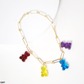Multicolor Beaded Gummy Bear Necklace