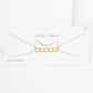 Gold Plated Mini Bar MAMA Necklace