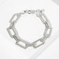 Textured U-Link Chain Bracelet