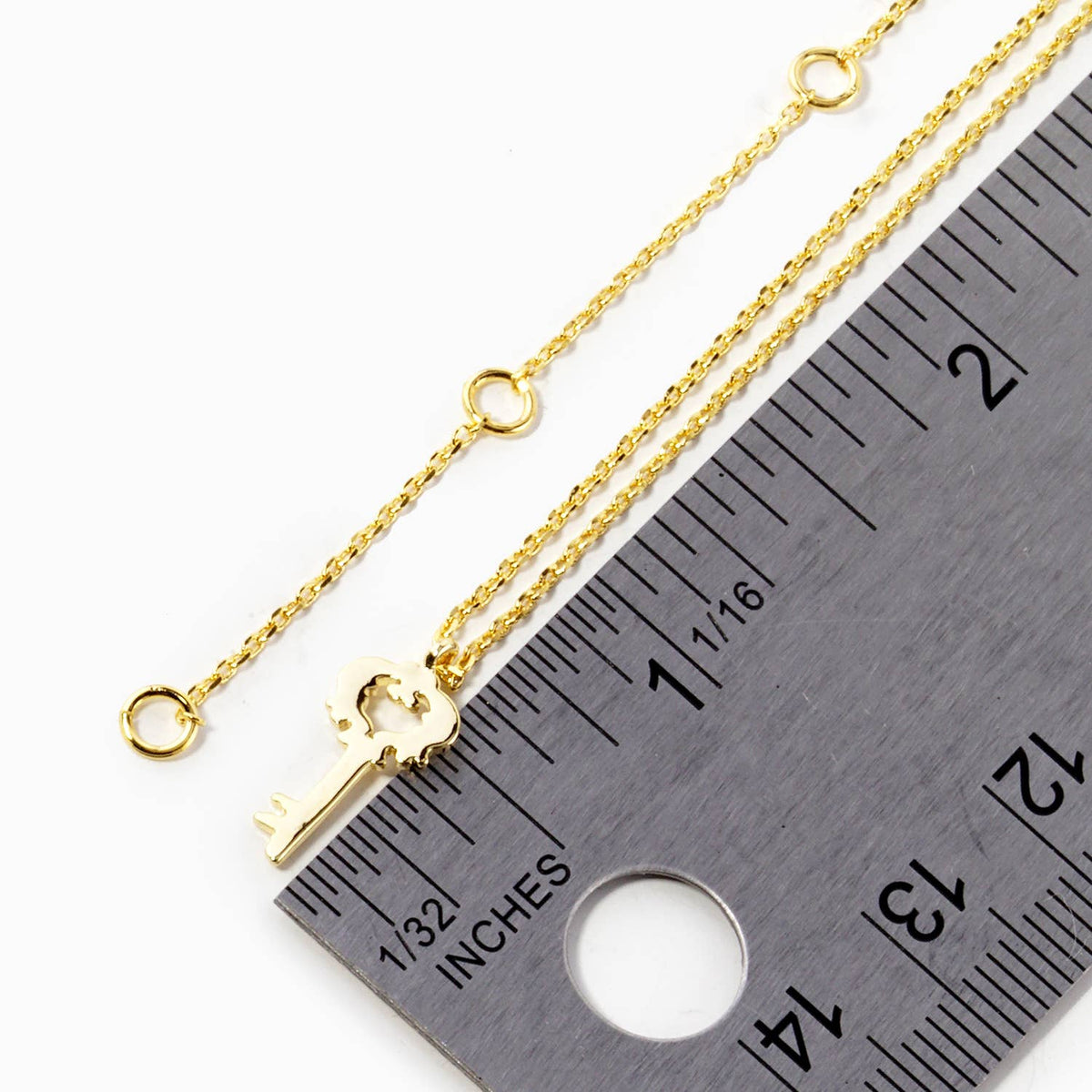 Vintage-Inspired Key Pendant Necklace