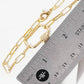 Pave Lock Link Chain Bracelet