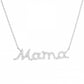 Gold Plated Mini Mama Script Necklace