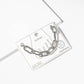 Mixed Texture Paperclip & Rope Chain Anklet