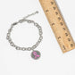 Pink Ribbon "Fighter" Breast Cancer Awareness Magnetic Clasp