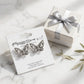 Crystal Butterfly Stud Earrings – Pavé Filigree Butterfly