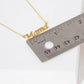 Gold Plated Script Letter Mama Necklace