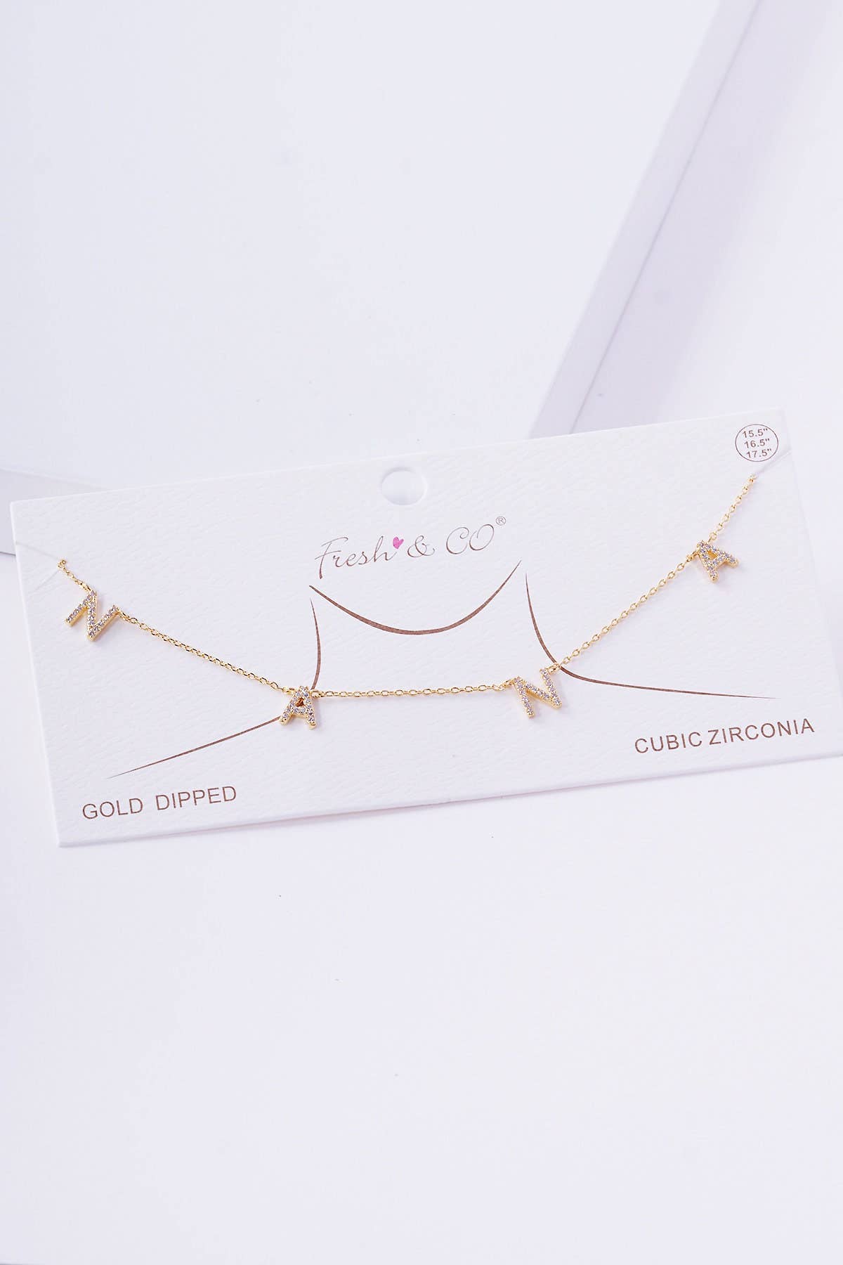 Gold Cubic Spaced Nana Necklace