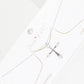 Round Baguette Cut Cross Necklace