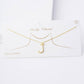 Gold Plated Pearl Initial Necklace
