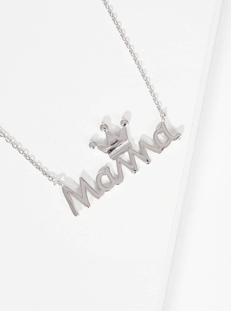 Gold Plated Queen Mama Necklace