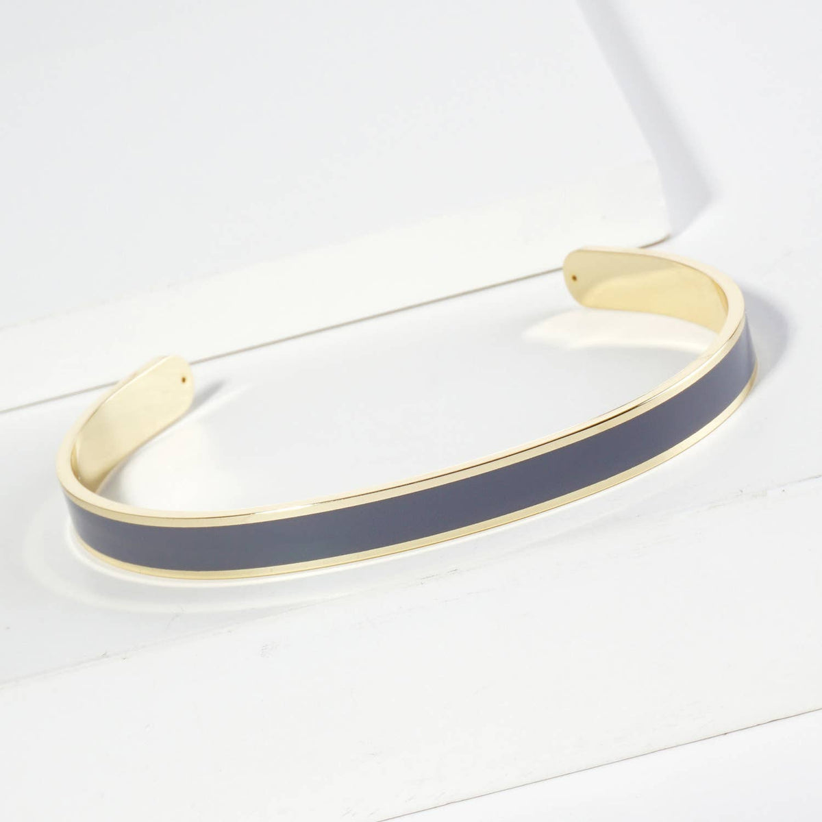 18K GOLD DIPPED ENAMEL COLOR GAME DAY CUFF BRACELET