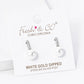7MM PEARL DROP PAVE CUBIC ZIRCONIA BAR POST STUD EARRINGS