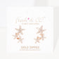 Gold Starfish Ear Climber Earrings