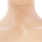 Gold Plated U-Shaped Clip Necklace
