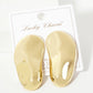 Polished Brass Hand-Pressed-Texture Statement Earrings