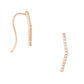 Gold Mini Threader Ear Climber Earrings
